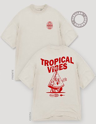 Camiseta Oversized Tubular Tropical Vibes