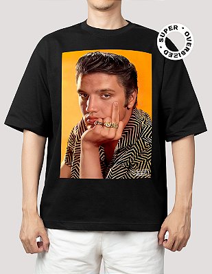 Camiseta Oversized Super Elvis Presley