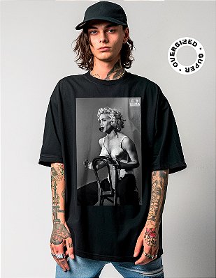 Camiseta Oversized Super Madonna Blond Ambition Tour