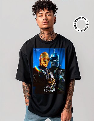 Camiseta Oversized Super Daft Punk