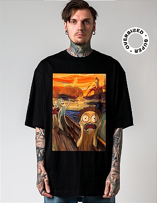 Camiseta Oversized Super Rick and Morty O Grito