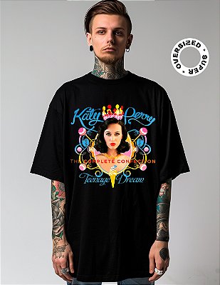 Camiseta Oversized Super Katy Perry Teenage Dream