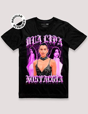 Camiseta Tradicional Dua Lipa Nostalgia