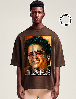 Camiseta Oversized Super Bruno Mars in Silk