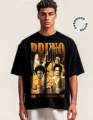 Camiseta Oversized Super Bruno Mars Finesse Flow