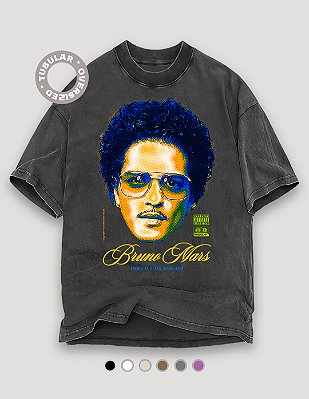 Camiseta Oversized Tubular Bruno Mars Tropical Beats