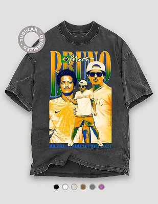 Camiseta Oversized Tubular Bruno Mars Brazilcore