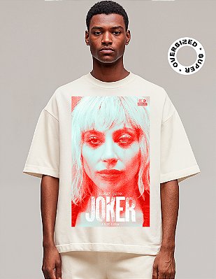 Camiseta Oversized Super Joker Harley Quinn
