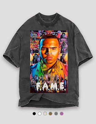 Camiseta Oversized Tubular Chris Brown F.A.M.E