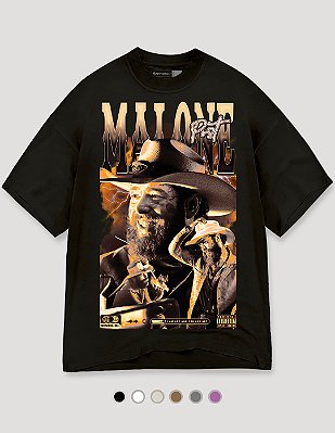 Camiseta Oversized Tubular Post Malone Cowboy