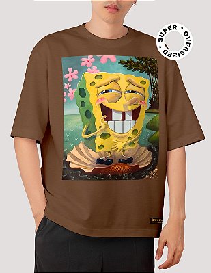 Camiseta Oversized Super Bob Esponja Vênus - BF