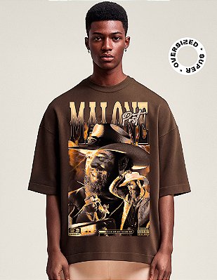 Camiseta Oversized Super Post Malone Cowboy
