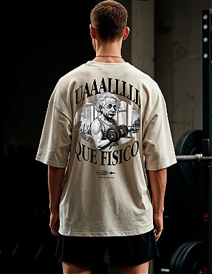 Camiseta Oversized Super Treino Ual Que Físico