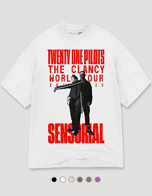 Camiseta Oversized Tubular Twenty One Pilots The Clancy World Tour