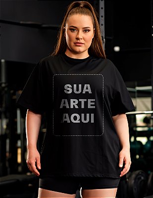 Camiseta Oversized Plus Size Personalizada