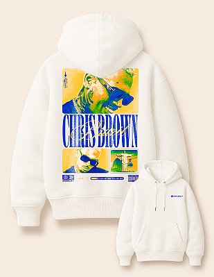 Moletom Canguru Oversized Chris Brown Brazil