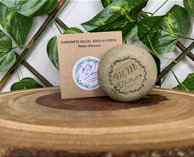 SABONETE FACIAL ARGILA VERDE (Peles Oleosas)