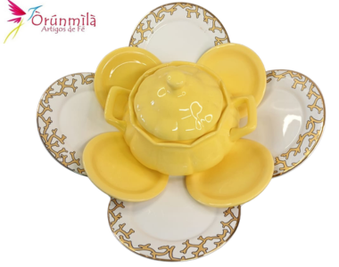 Iba de Oxum Amarelo e Branco