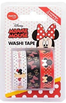 Washi Tape Minnie Mouse c/ 3un Molin