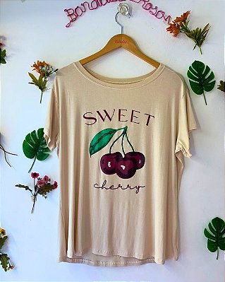 CAMISETA CEREJA SWEET CREME