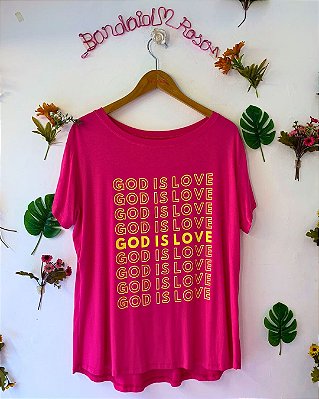 CAMISETA GOD IS LOVE PINK