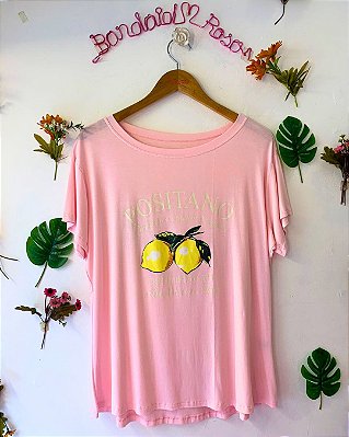 CAMISETA POSITANO ROSA