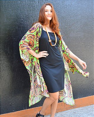 KIMONO MARIA CASHMERE VERDE