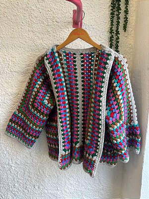 CASACÃO CROCHÊ LISTRAS