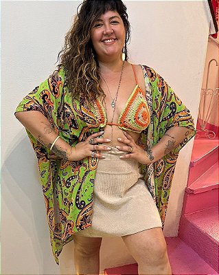 SAIA BOTÕES DE VELUDO CREME