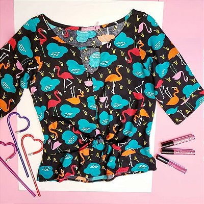 BLUSA ESTAÇÃO FLAMINGO