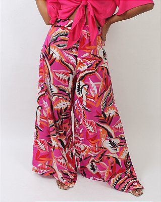 CALÇA PANTALONA PINK MARAVILHA - TAMANHO PP