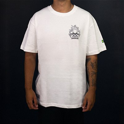 CAMISETA BLUE FLAME OFF WHITHE