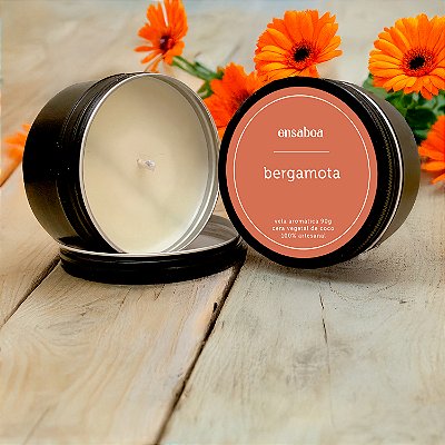 Vela Lata 90g - Bergamota