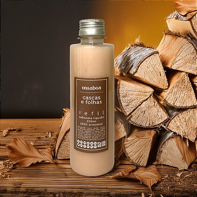 Refil Sabonete Líquido 250ml – Cascas e Folhas