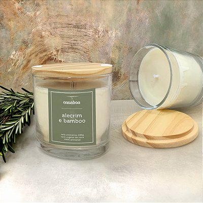 Vela Whisky 280g - Alecrim e Bamboo