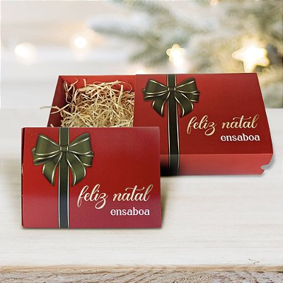 Caixa para Presente Gaveta Natal