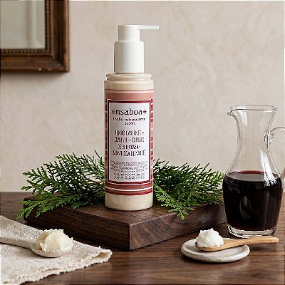 Loção Refrescante 200 ml - Vinho Cabernet + Cipreste + Extrato de Beterraba + Manteiga de Karité
