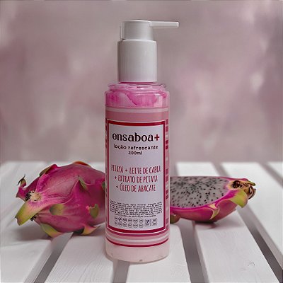 Loção Refrescante 200 ml - Pitaya + Leite de Cabra + Extrato de Pitaya + Óleo de Abacate
