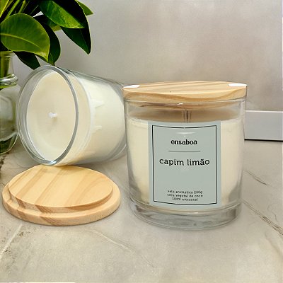 Vela Whisky 280g - Capim Limão