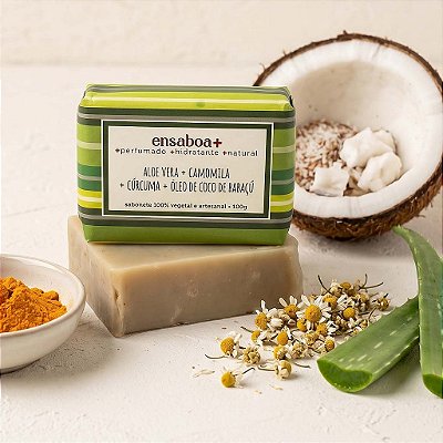 Sabonetes em Barra Linha Ensaboa Mais 100% Vegetal 100g