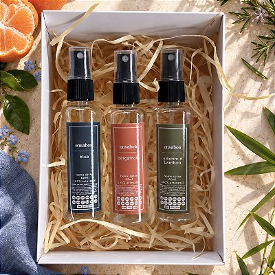 Kit Cheirinhos (Caixa com 3 Home Spray 60ml)