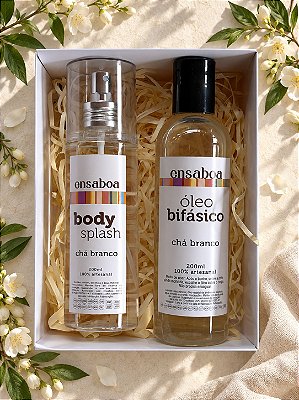 Kit Hidratação (Caixa com 1 Óleo Bifásico 200ml + 1 Body Splash 200ml)