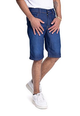 Bermuda Jeans Masculina Tradicional Azul Versatti Original Maragogi