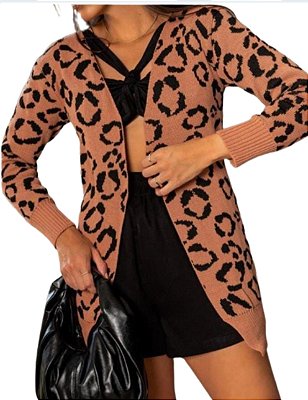 Cardigan Animal Print