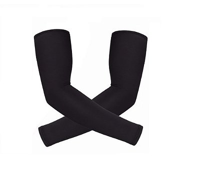 Manguito Manga Protetor Térmico e Proteção Solar UVA,UVB Preto