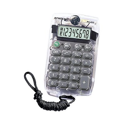 Calculadora de Bolso 8 Dígitos Cordão Pendurar Procalc PC033