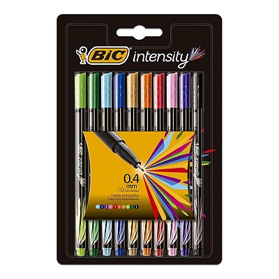 Kit Canetas Hidrográficas 0.4 Intensity 10 Cores Bic 9308452