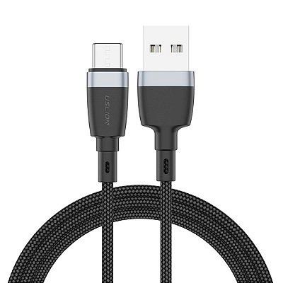 Cabo USB-A x USB-C 3A QC 3.0 Nylon 2m Uslion