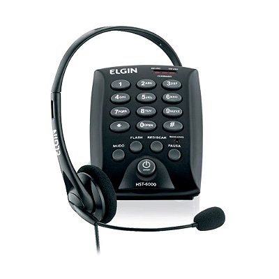 Telefone Headset Telemarketing Base Discadora Elgin HST-6000