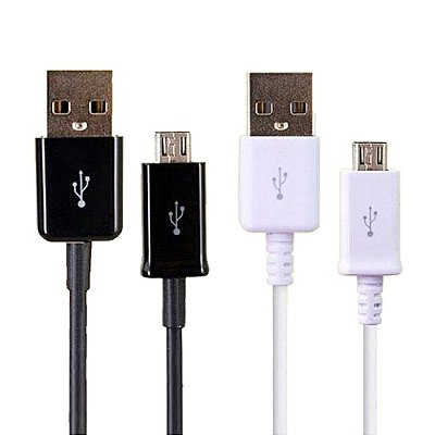 Cabo USB-A x Micro USB Básico Emborrachado 80cm HDG 708